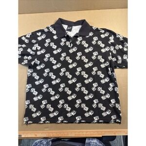 Gold Label Polo Mens Extra Large All Over Print Dice, Casino Gambling